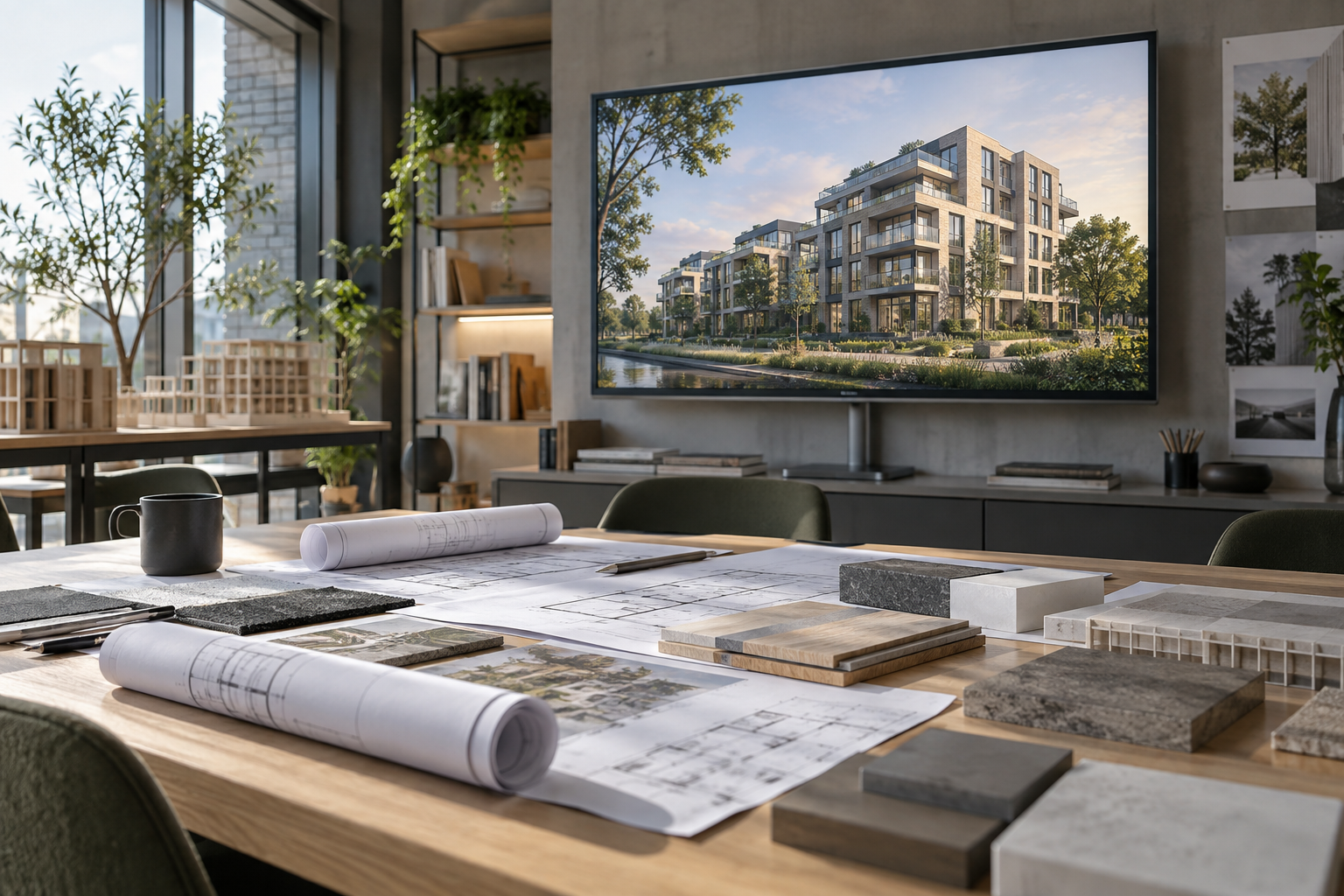 artist impression: redactioneel beeld bij beelden voor nieuwbouwmarketing plannen per fase van de verkoop